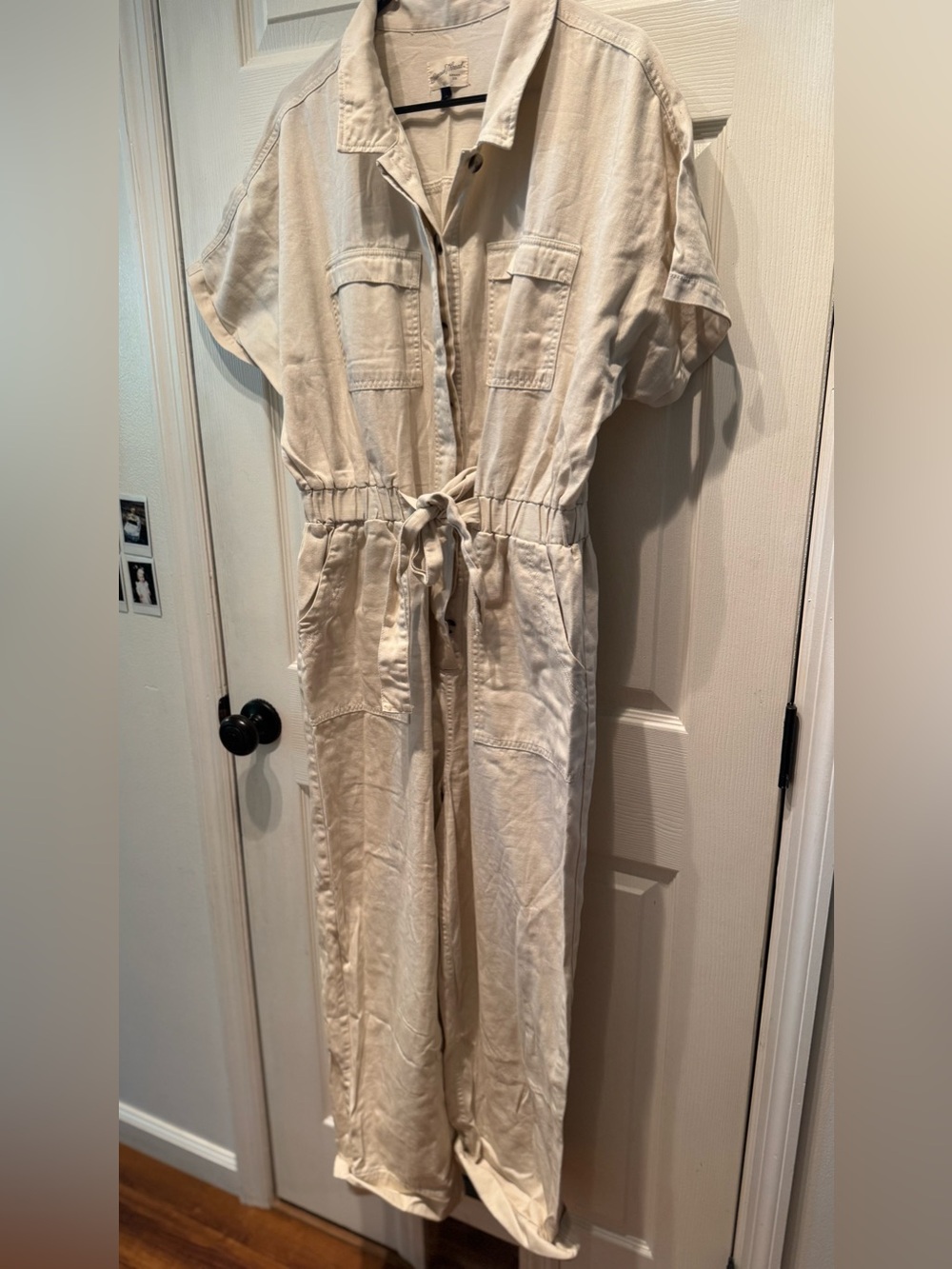 Women’s plus Universal Thread khaki Short-Sleeve Utility Pants Jumpsuit size 16W